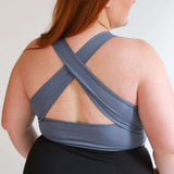 Crop Zip Up Breastfeeding Swimsuit Top | Milk & Baby