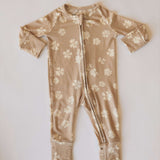 Lazy Daisy | Bamboo Zip Pajamas Milk & Baby