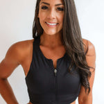 Crop Zip Up Breastfeeding Swimsuit Top | Milk & Baby