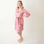 Cherry Blossom Rose Robe | Milk & Baby