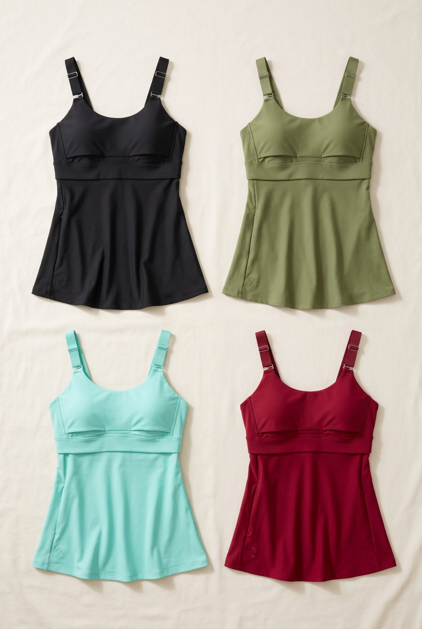 Journey pumping tanks in a clean four-color flat lay