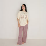 Milk & Window Pane | Short Sleeve Women's Bamboo Lounge Set