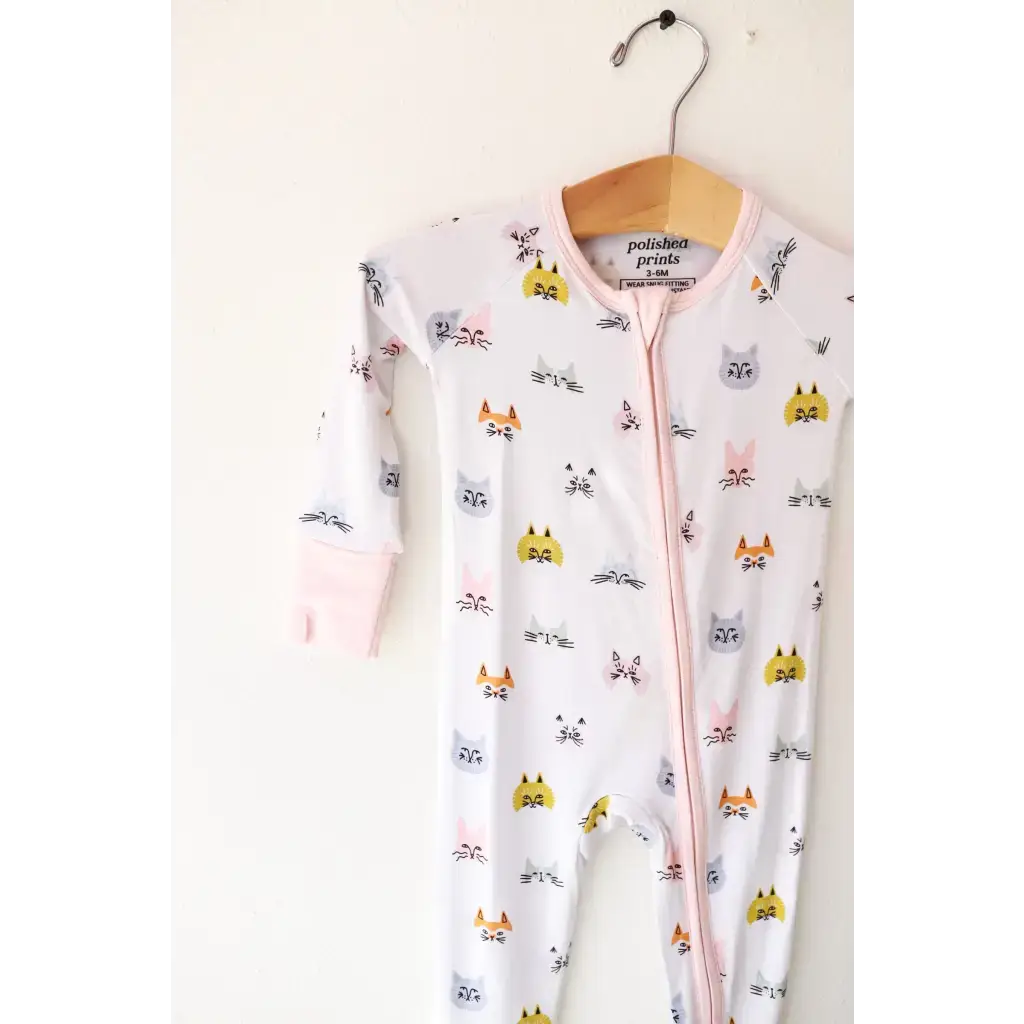 Kitty Cat Bamboo Baby Sleeper | Milk & Baby
