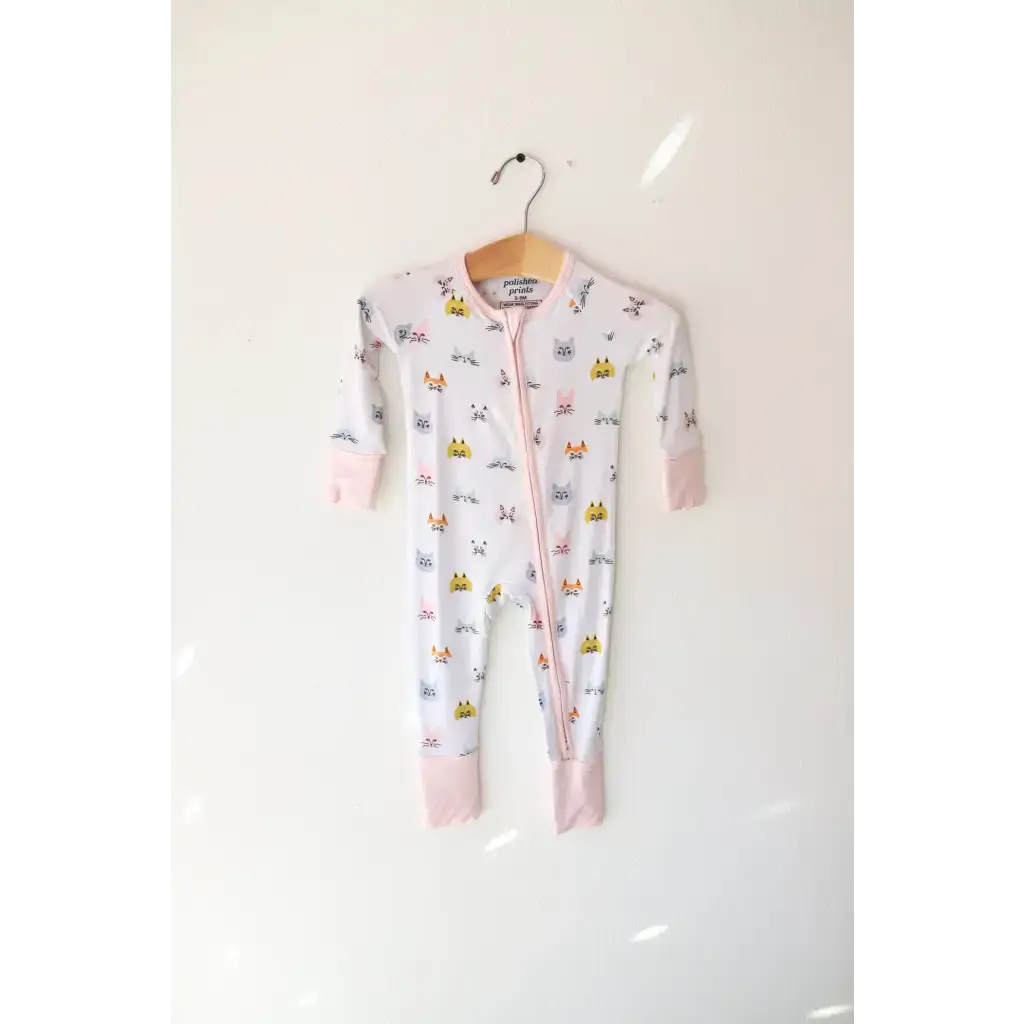 Kitty Cat Bamboo Baby Sleeper | Milk & Baby