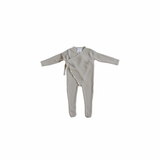 Knit Footie with White Space