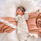 Knotted Baby Gown | La La Floral