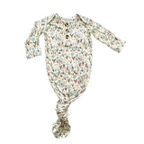 Knotted Baby Gown | La La Floral