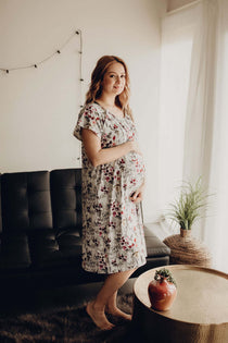 Floral Labor & Delivery Gown | Milk & Baby