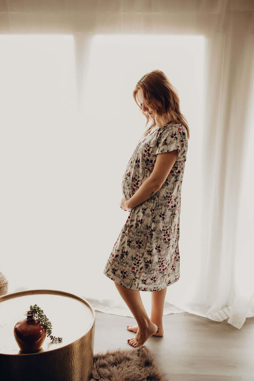 Floral Labor & Delivery Gown | Milk & Baby