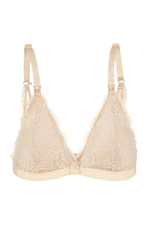 Lace Nursing Bralette in Nude - Milk & Baby 