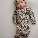 Leopard Knotted Gown Set - Milk & Baby 