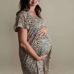 Leopard Labor & Delivery Gown | Milk & Baby