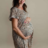 Leopard Labor & Delivery Gown | Milk & Baby
