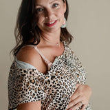 Leopard Labor & Delivery Gown - Milk & Baby 