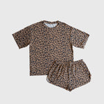 Forever French Baby Leopard Women's Bamboo Short Pajama Set | Milk & Baby