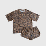 Forever French Baby Leopard Women's Bamboo Short Pajama Set | Milk & Baby