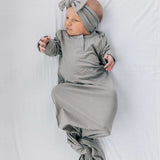 Stone Bamboo Knot Gown | Milk & Baby