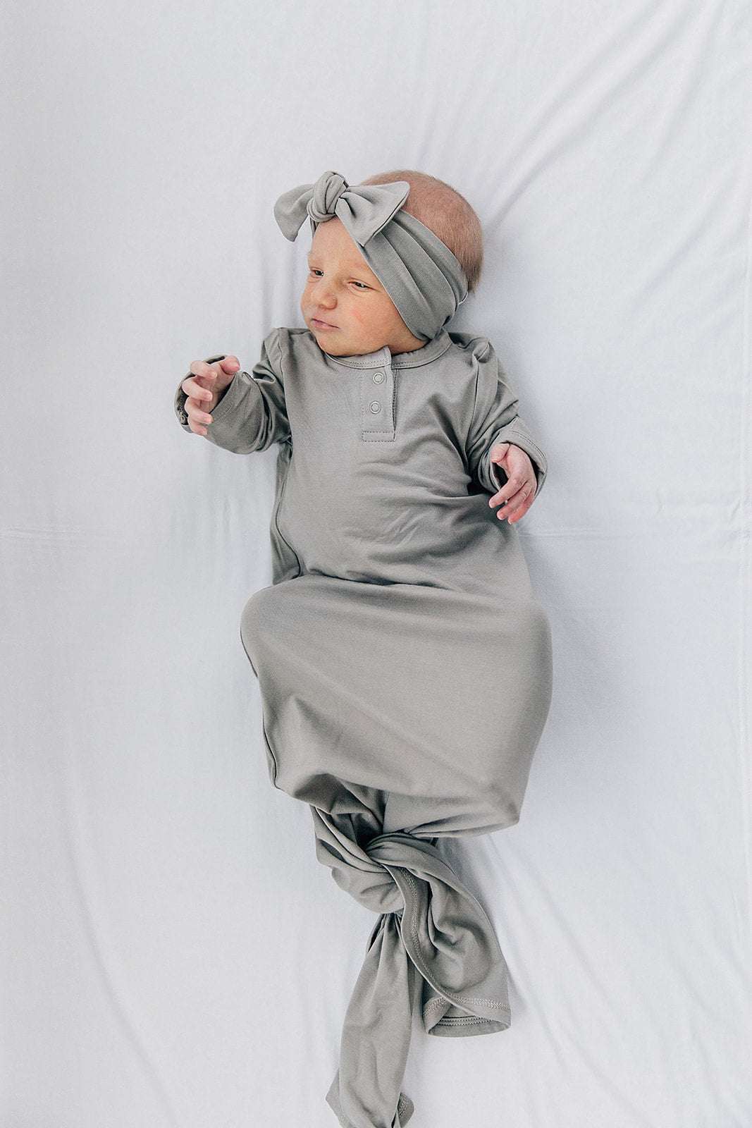 Stone Bamboo Knot Gown | Milk & Baby