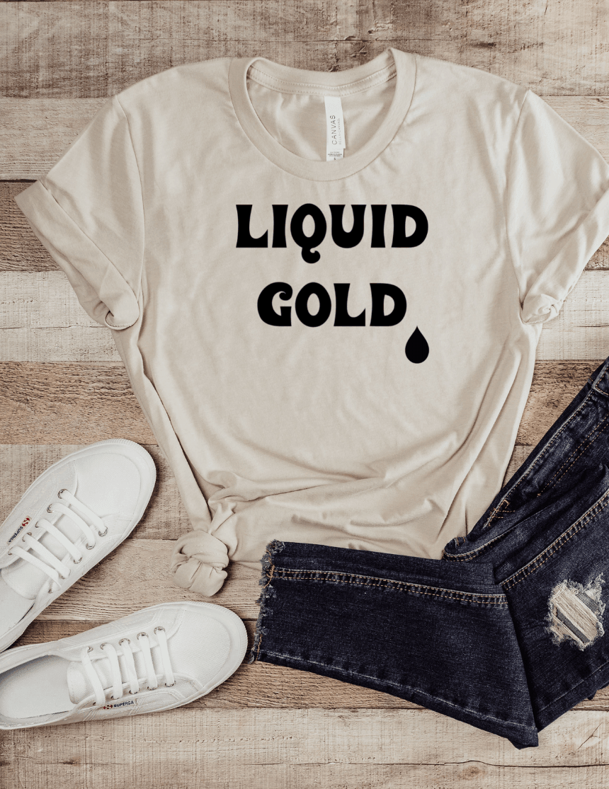 Liquid Gold Mom Graphic Tee - Milk & Baby 