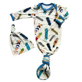 Longboard Baby Gown & Hat
