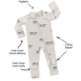 Love Always Zipper Romper | Milk & Baby