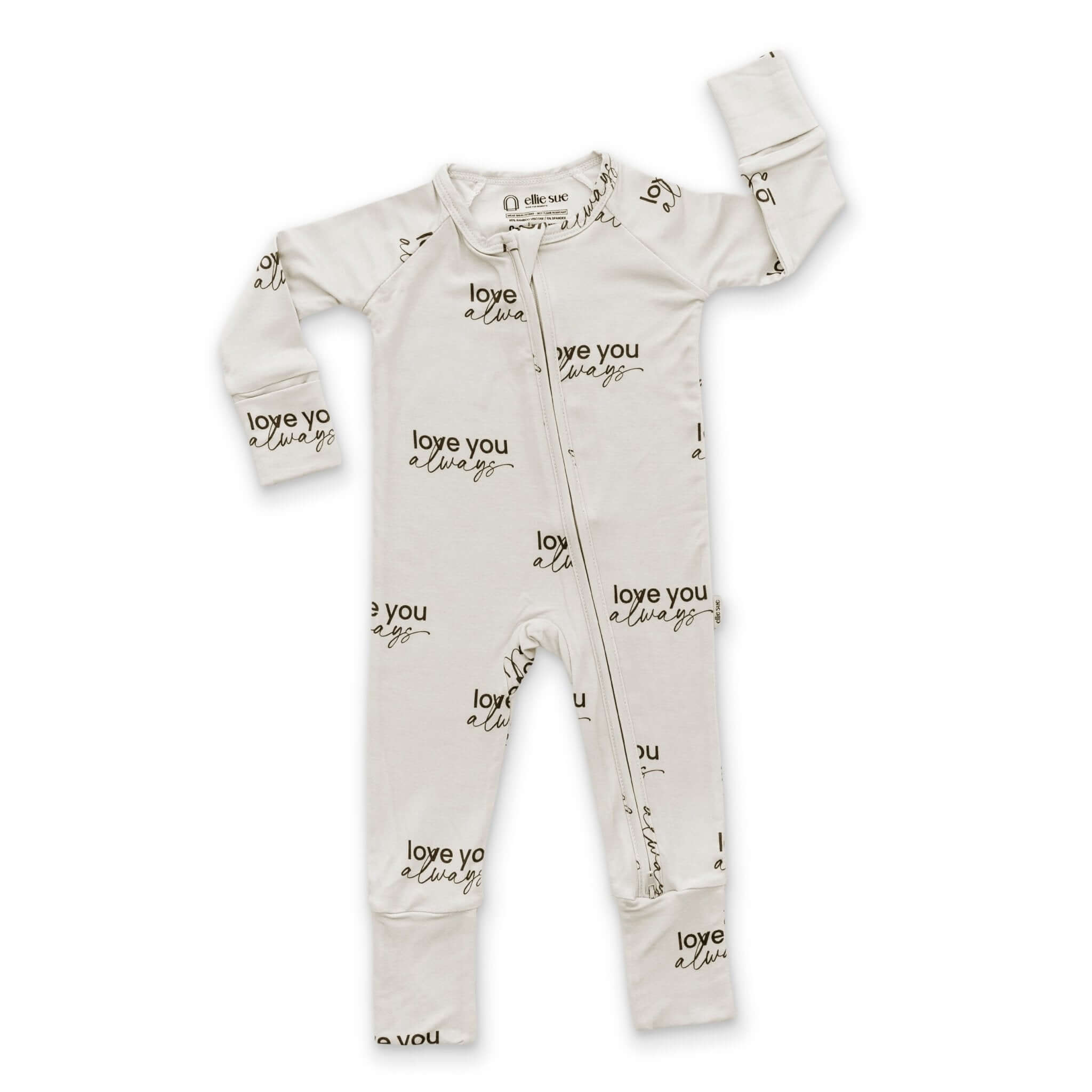 Love Always Zipper Romper | Milk & Baby