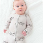 Love Always Zipper Romper | Milk & Baby
