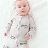 Love Always Zipper Romper | Milk & Baby