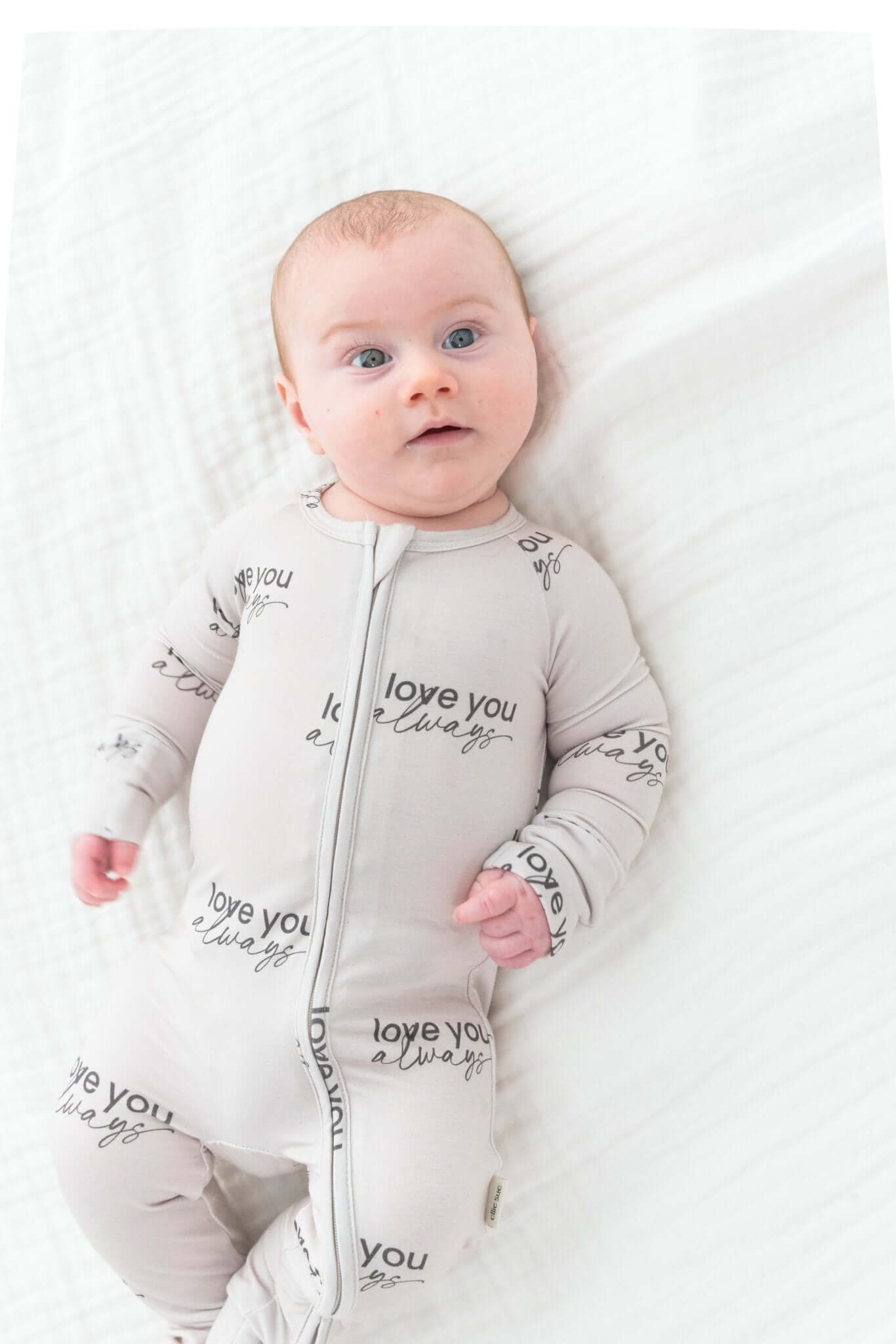Love Always Zipper Romper | Milk & Baby