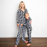 Buffalo Plaid Button-up Luxe Bamboo Christmas Pajamas