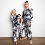 Buffalo Plaid Button-up Luxe Bamboo Christmas Pajamas