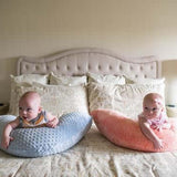 Luna Lullaby Nursing Pillow - Baby Pink Smooth | Milk & Baby