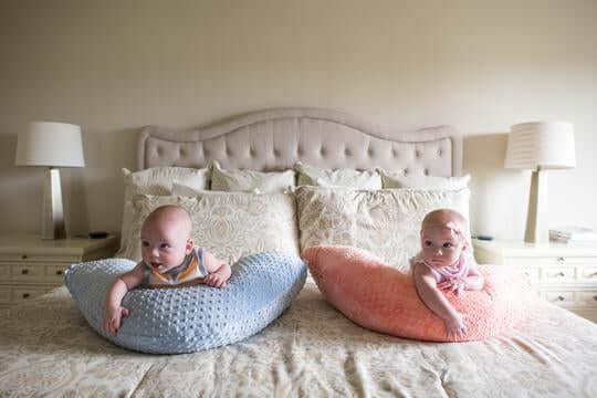 Luna Lullaby Nursing Pillow - Baby Pink Smooth | Milk & Baby