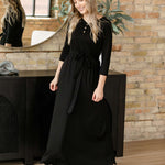 Lydia Button Front Maxi Dress | Milk & Baby