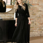 Lydia Button Front Maxi Dress | Milk & Baby