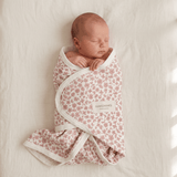 Organic Swaddle Blanket & Hat Set | Wild Petal