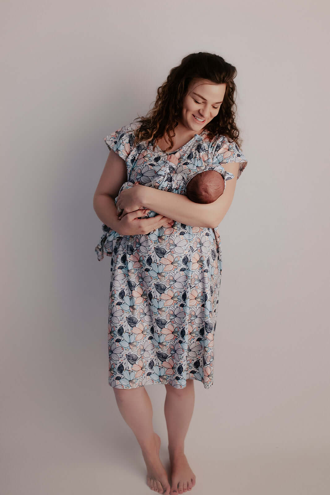 Flower Bloom Labor & Delivery Gown | Milk & Baby