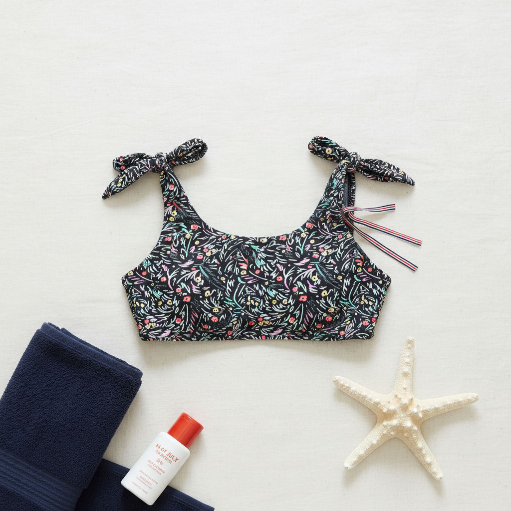 Maternity & Nursing Swim - 4th of July Flat Lay