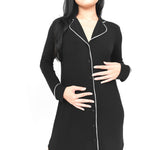 The Black CloudLuxe Nightshirt | Milk & Baby