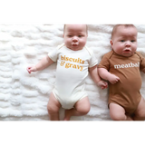 Meatball Organic Cotton Baby Onesie | Milk & Baby