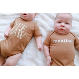 Meatball Organic Cotton Baby Onesie | Milk & Baby