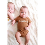 Meatball Organic Cotton Baby Onesie | Milk & Baby