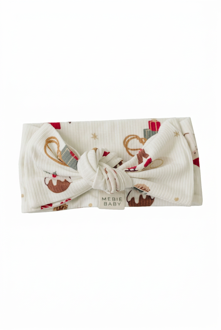 Merry & Bright head wrap with extra spacing