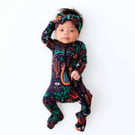 The SoftKnot Bow | Desert Cactus (Midnight) | Milk & Baby
