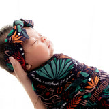 The Forever Swaddle Blanket | Desert Cactus (Midnight) | Milk & Baby