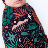 The Forever Swaddle Blanket | Desert Cactus (Midnight) | Milk & Baby