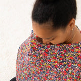 Midnight Petals Nursing Cover | Milk & Baby