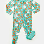 Milk and Cookies | Soft & Stretchy Zipper Footie | Milk & Baby