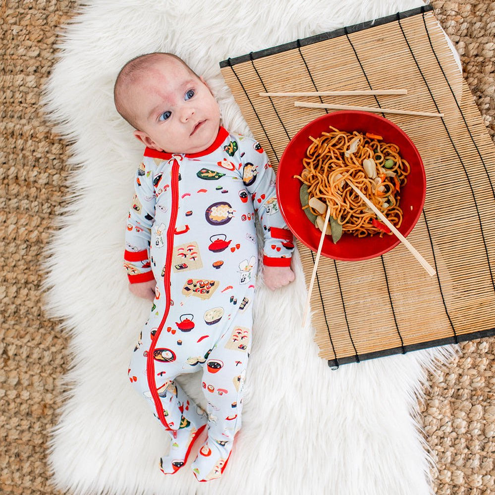 Miso Cute Footie | Blue | Milk & Baby