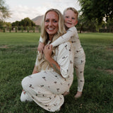 Mallard | Women's Bamboo Crop Tee Lounge Set
